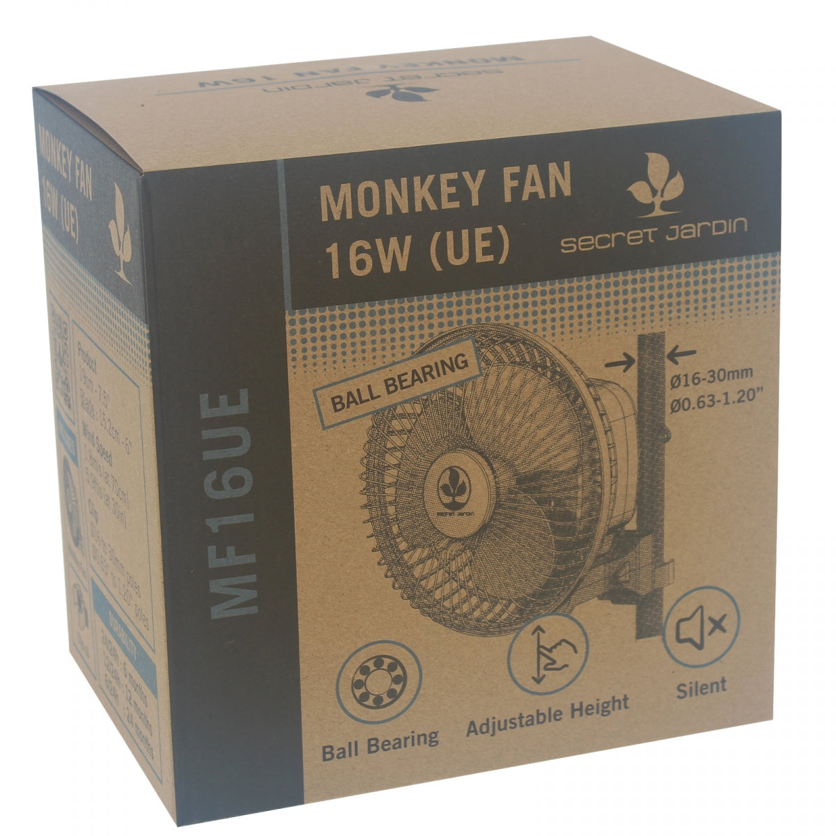 Monkey Fan 16W - 2 Geschwindigkeiten - Secret Jardin – Produktansicht 3