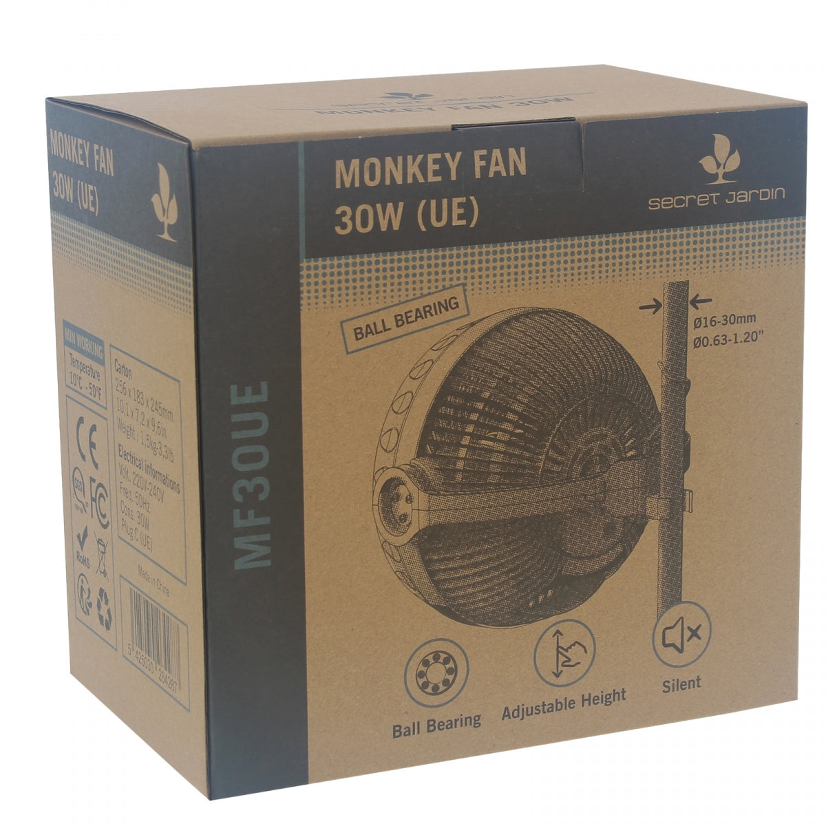 Monkey Fan 30-W-Lüfter – 2 Geschwindigkeiten – Secret Jardin – Produktansicht 7
