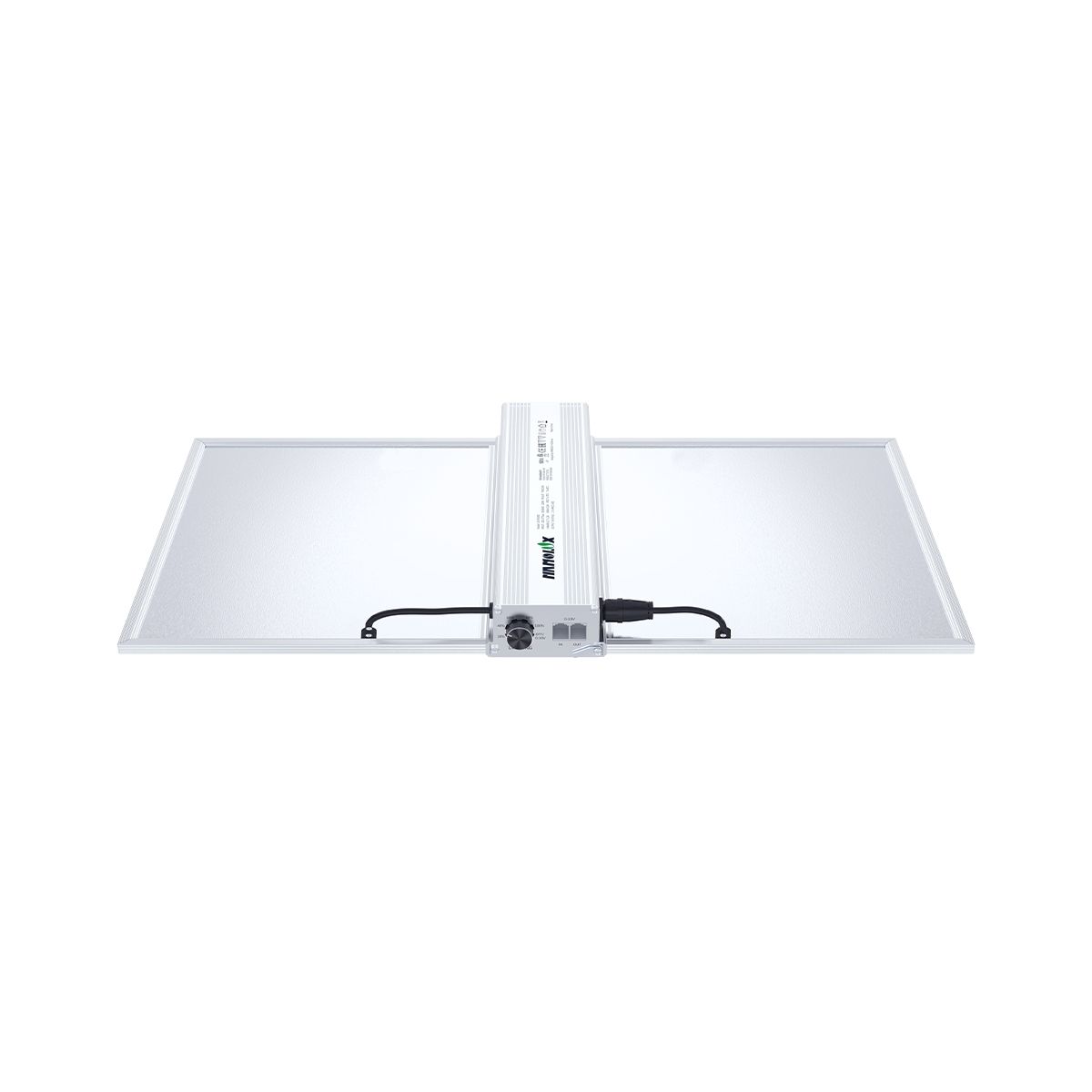 Entdecken Sie das Nanolux RG Serie 320W Vollspektrum UV&amp;IR LED-Panel, 800 µmol/s. Dank seines ultraflachen Designs und seiner Energieeffizienz passt es perfekt in alle Anbauräume.