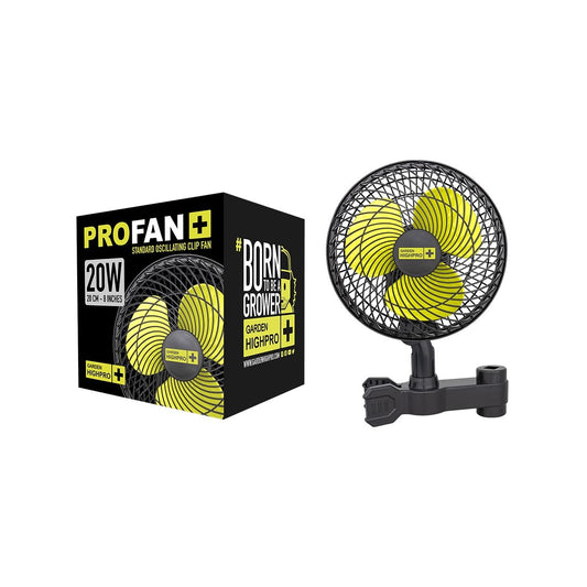 Oszillierender Ventilator Ø 20 cm – 20W – Garden High Pro für Growbox und Gewächshaus, sorgt für gleichmäßige Luftzirkulation und gesundes Pflanzenwachstum
