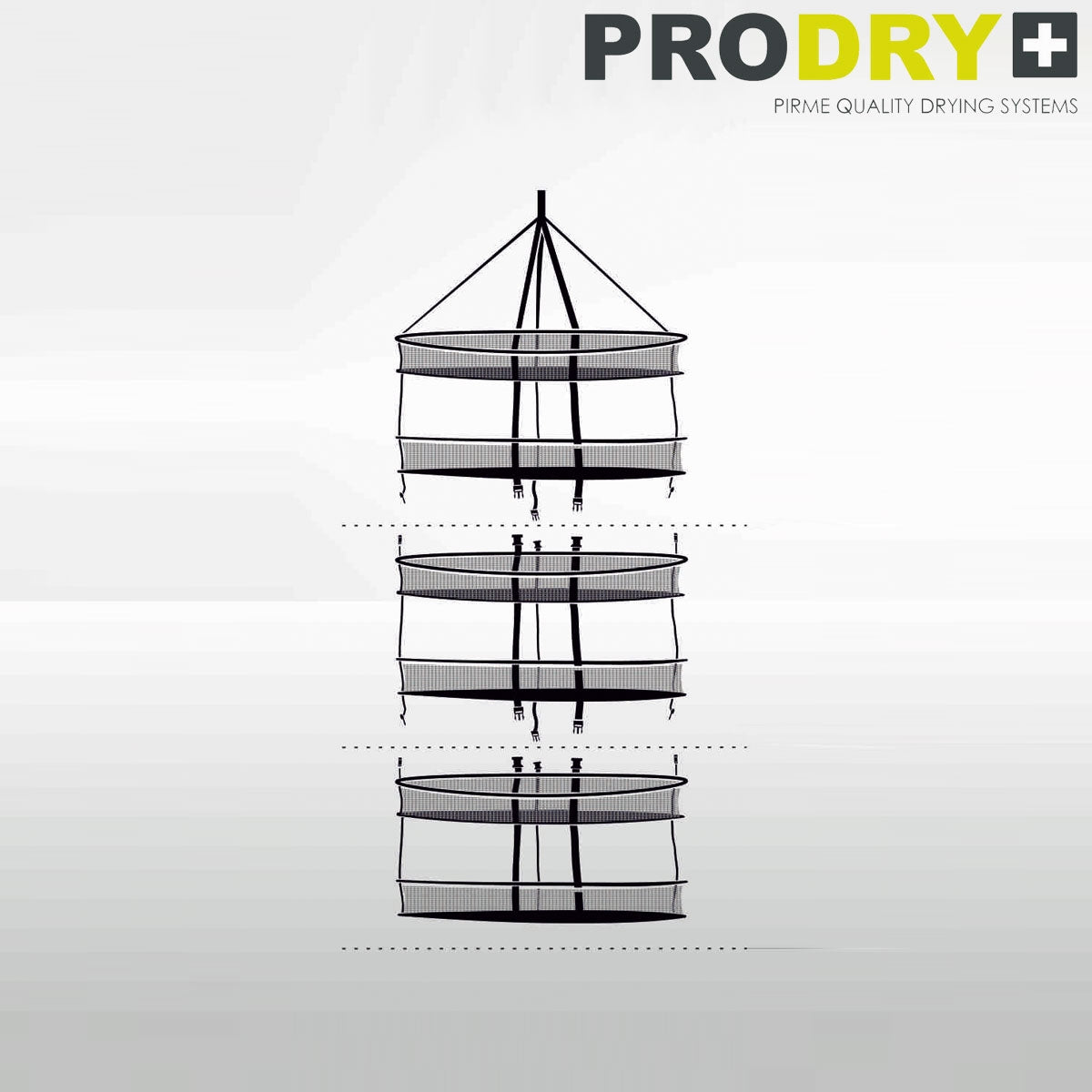PRODRY Trockner - 6 Ebenen Durchmesser 75 cm – Produktansicht 4