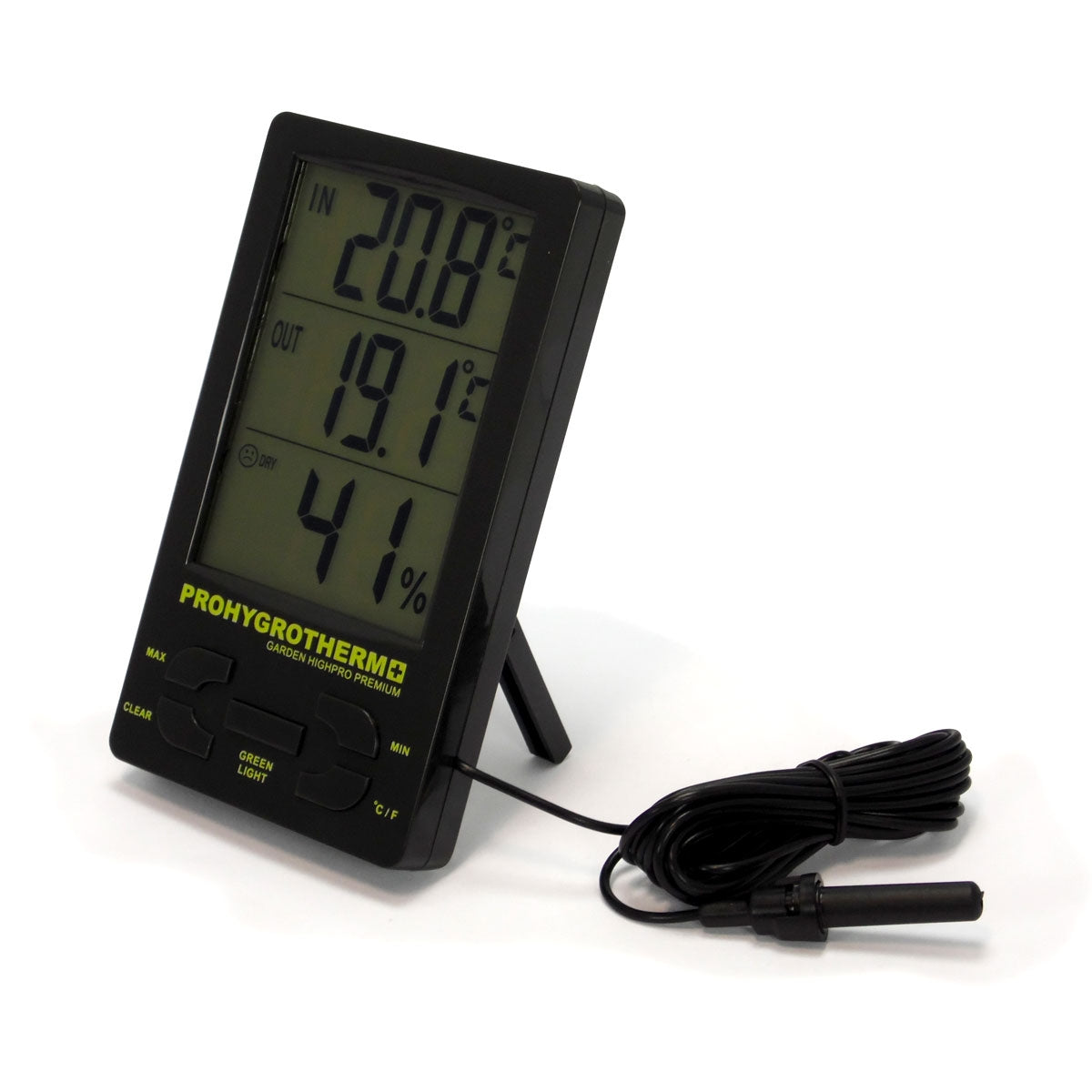 PRO Digitales Thermometer/Hygrometer mit T°-Sonde – Garden HighPro – Produktansicht 2
