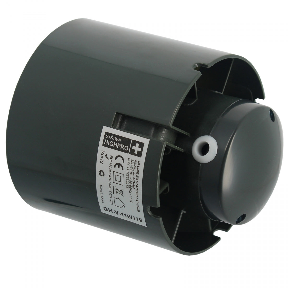 PROFAN Kanalabsauger 100 mm – 107 m³/h – Garten HIGHPRO – Produktansicht 3