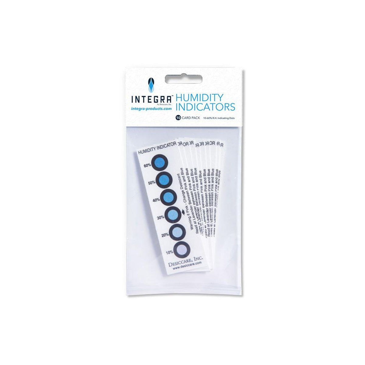 Packung mit 10 INTEGRA BOOST HUMIDITY-Karten