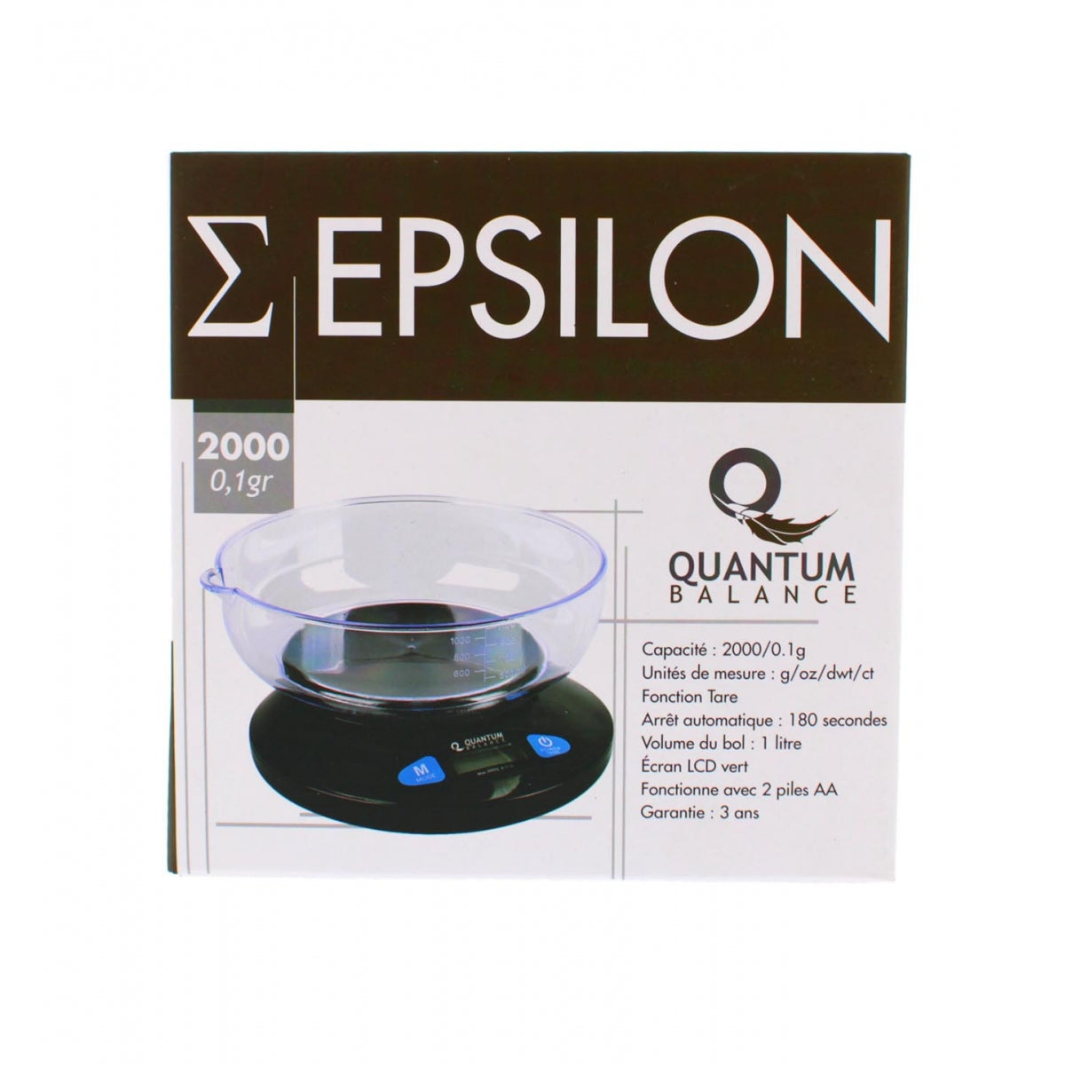 Präzisionswaage – Quantum Epsilon 2000 – 0,1 g – Produktansicht 2