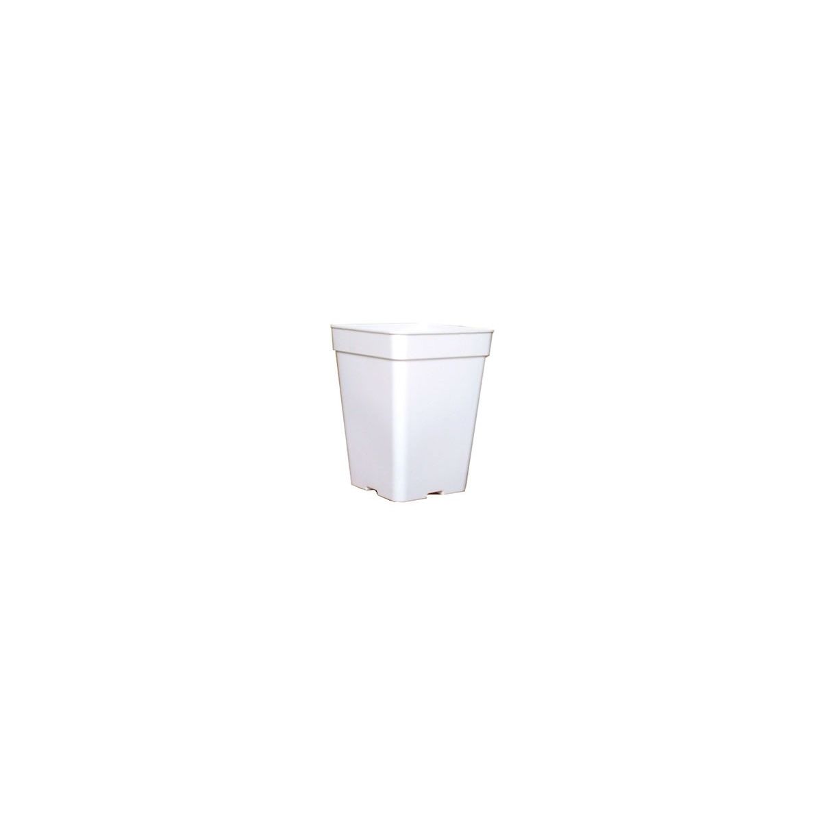 Weißer quadratischer 11 Liter Topf für Indoor und Outdoor