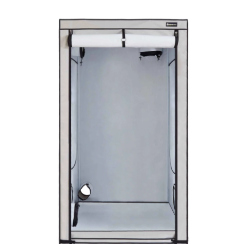 HOMEbox Ambient Q120+ Plus mit 220 cm Höhe und 1,44 m² Anbaufläche, ideal für Indoor-Growing mit Hydrosystemen oder leistungsstarken Leuchtmitteln