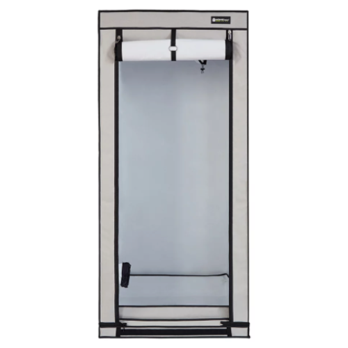 HOMEbox Q80+ Plus – Robuste Growbox mit 80x80x180 cm, lichtdichten Reißverschlüssen und PAR+ Innenbeschichtung für optimale Pflanzenzucht.