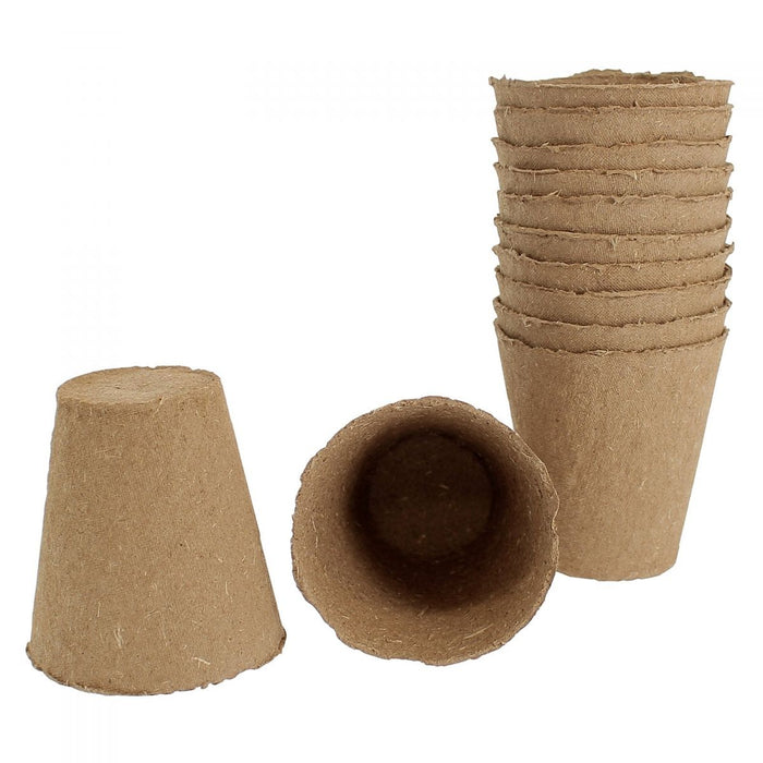 Kleine Fasertöpfe für Samen und Stecklinge