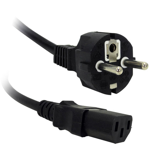 Schuko-Schutzkontaktstecker und 1,50 Meter Kabel