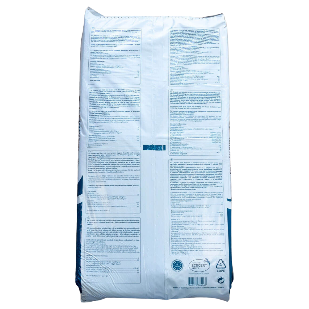 Leichtes, luftiges Substrat mit Perlite – Struktur von T.A. Terra Aquatica Organic Soil Light Mix torffrei für gesunde Wurzelentwicklung