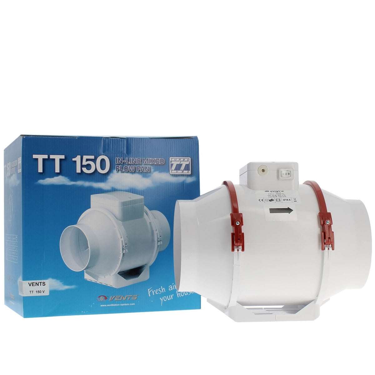 Absaugung TT 150 – 2 Geschwindigkeiten 405 und 520 m3/h – ENTLÜFTUNG – Produktansicht 4