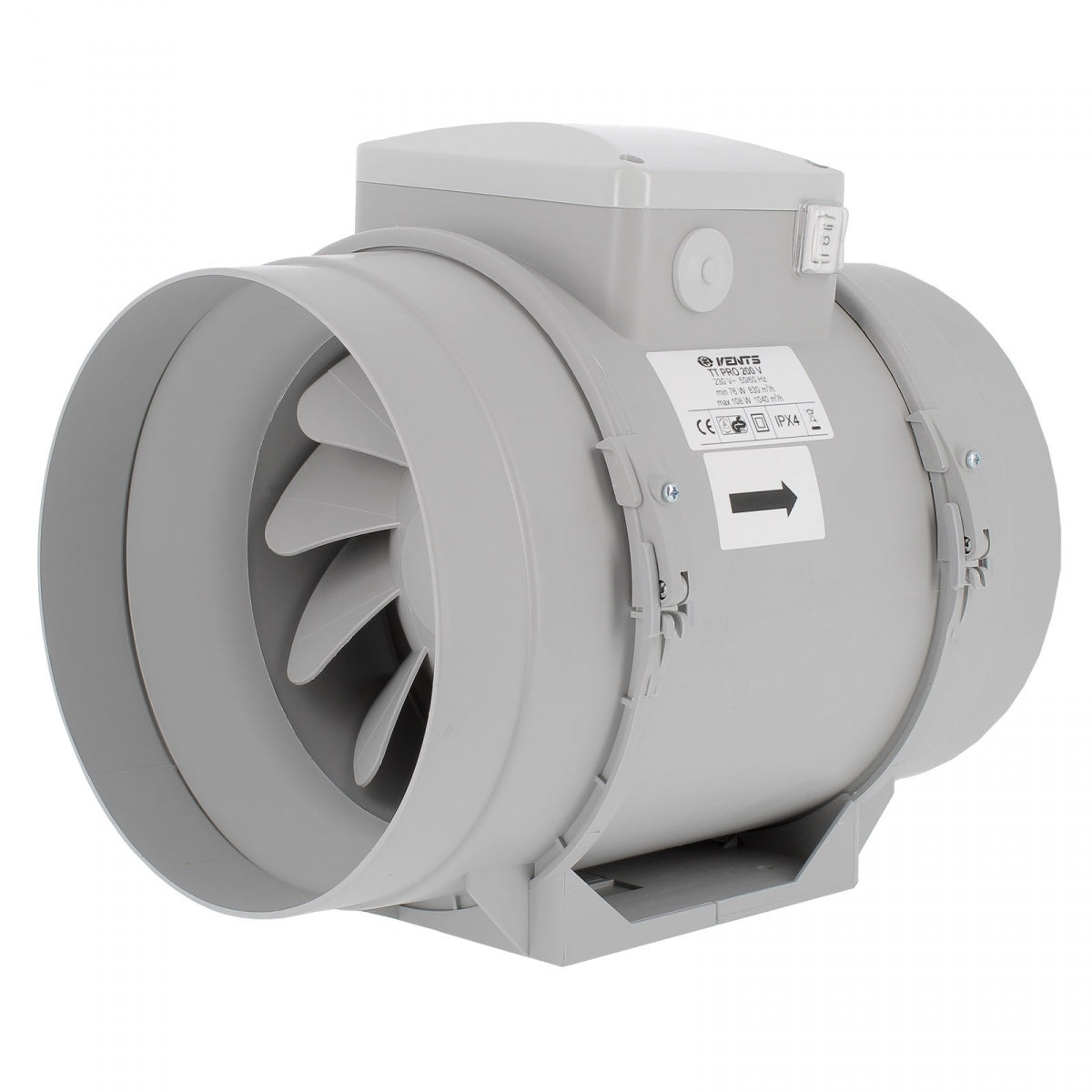 Absaugung TT Pro 200 – 2 Geschwindigkeiten 830 und 1040 m3/h – ENTLÜFTUNG