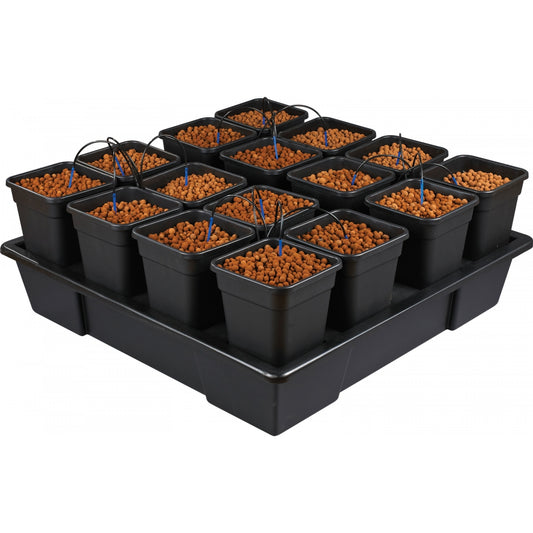 Tropfhydrokultursystem 16 x 11 Liter