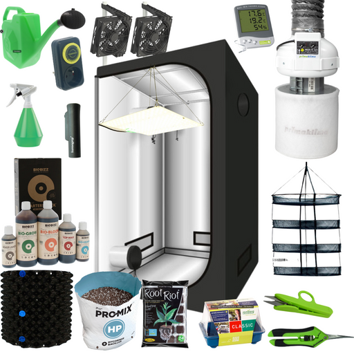 Ultimate Komplettset 60x60x160 – Komplettes Indoor-Grow-Set mit Growbox, LED-Beleuchtung, Belüftung, Dünger und Zubehör