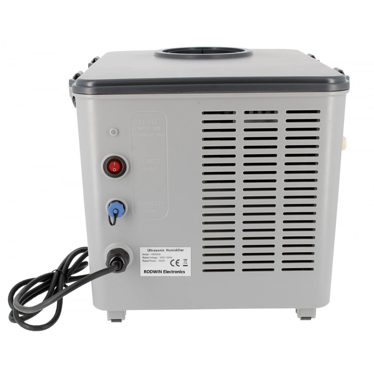 Professioneller Ultraschallbefeuchter mit 10 Keramikzellen und 5,5 Liter pro Stunde von RODWIN Electronics für Gartenbau und Innenräume.