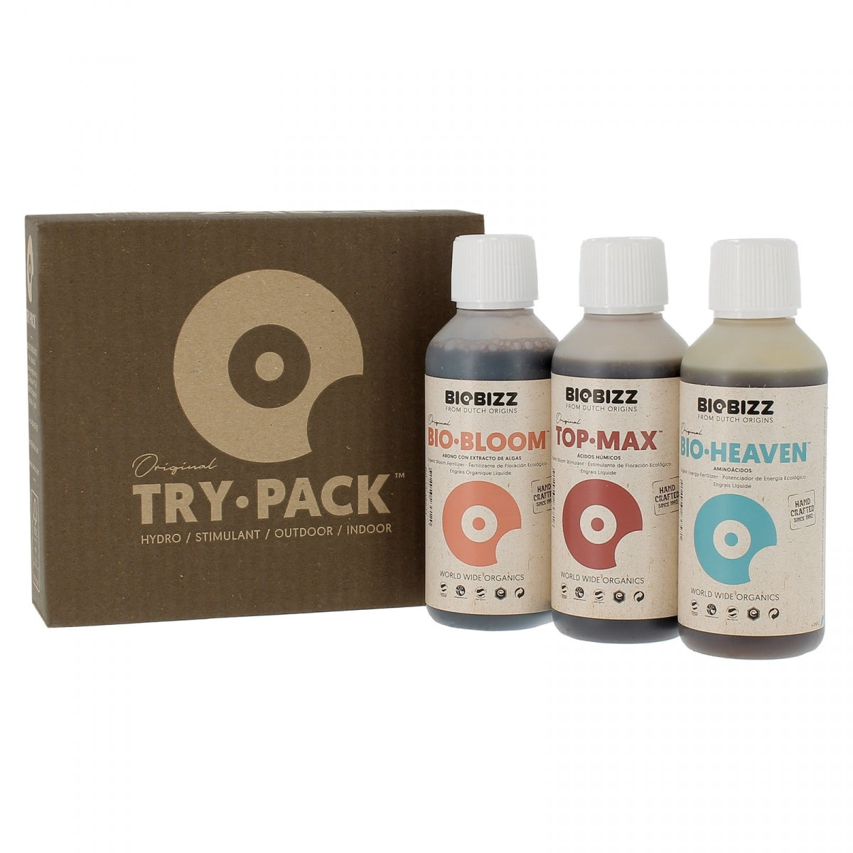 BioBizz Try Pack Hydro mit Bio Bloom Bio Heaven Top Max