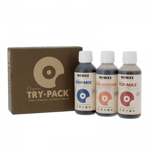 BioBizz Try Pack Outdoor mit Fish Mix Bio Bloom Top Max